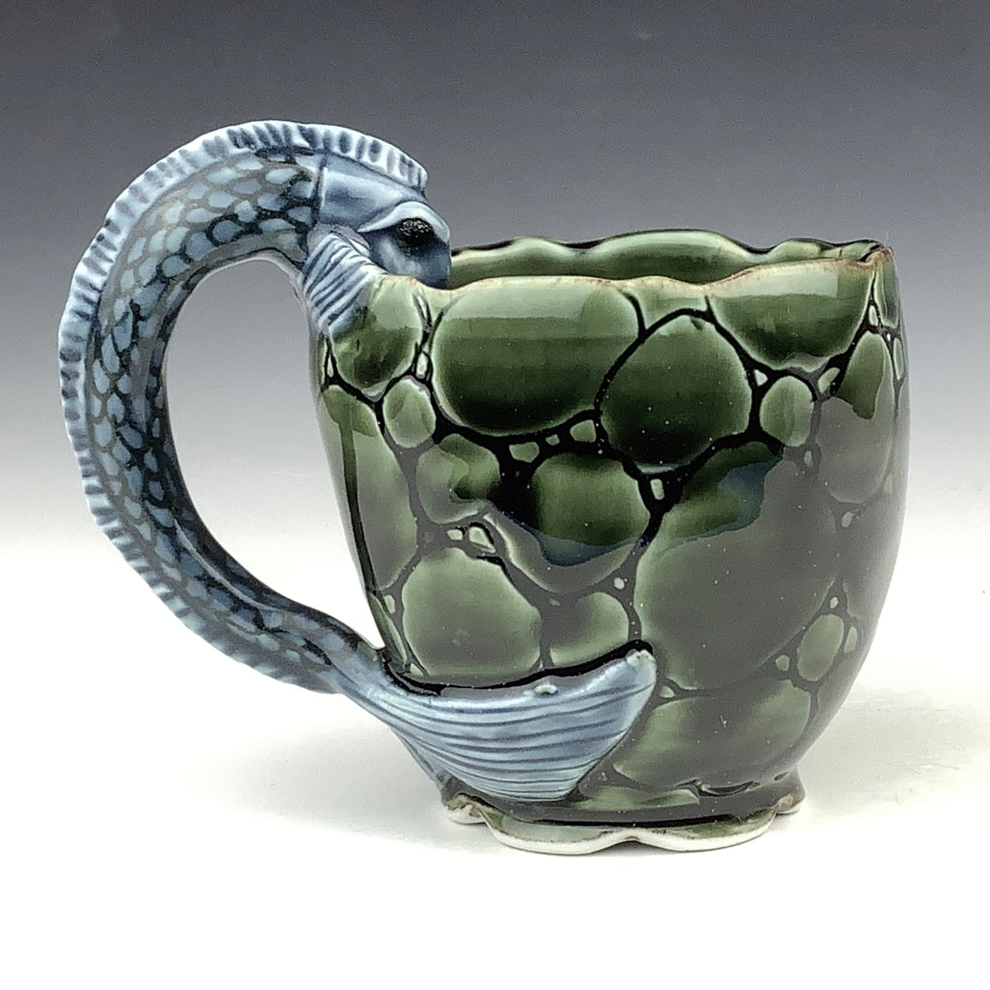 Jee Eun Lee - Fish Handle Mug Forest Green #12