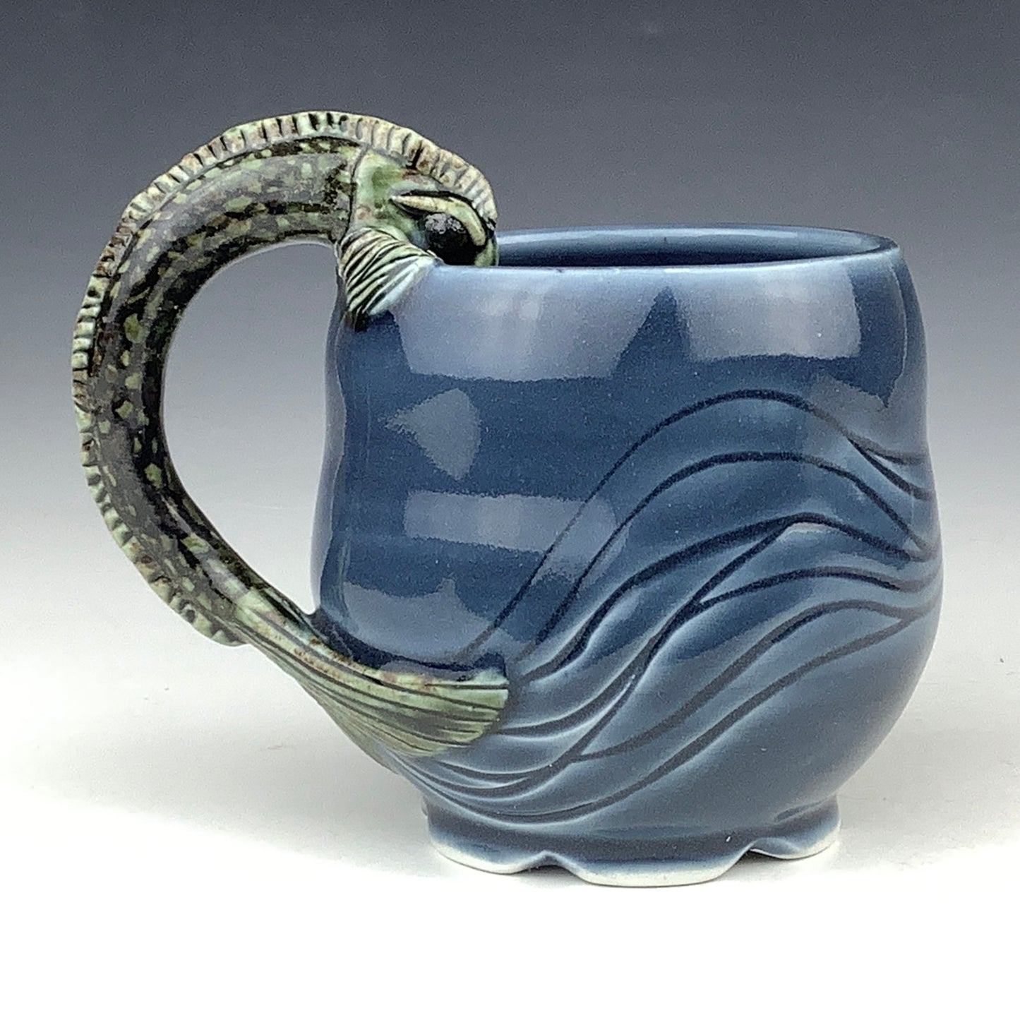 Jee Eun Lee - Fish Handle Mug Winokur Blue #17