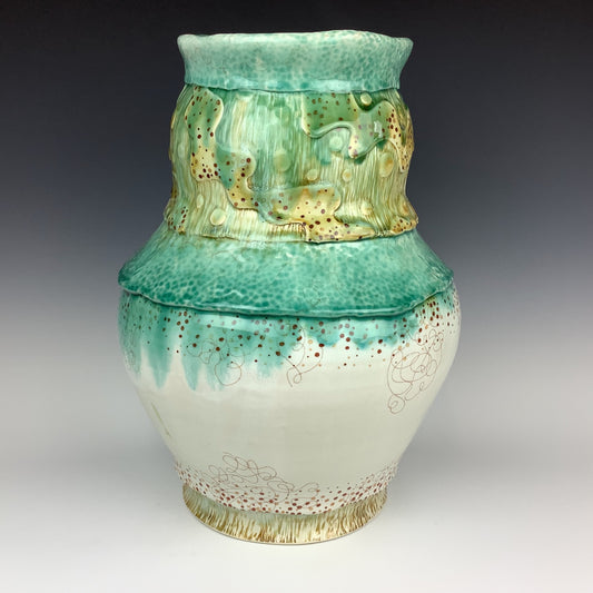 Jen Gandee - Large carved vase #337