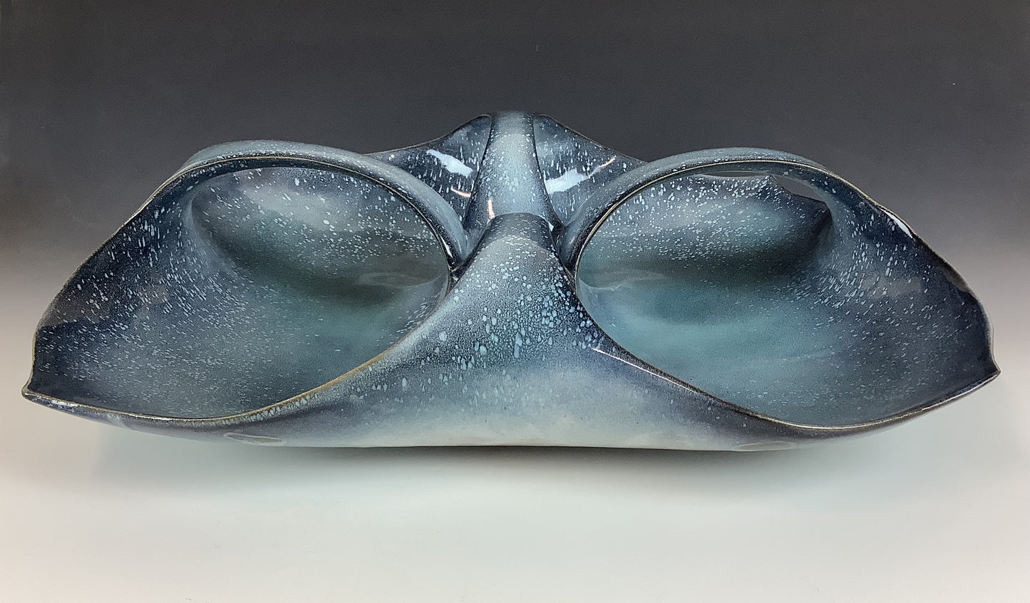 Errol Willett- Blue Spider Platter #54