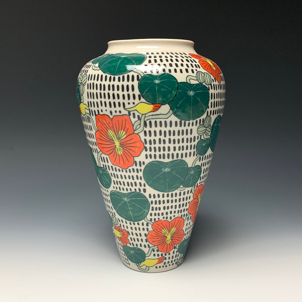 Courtney Eppel - Checkerboard Nasturtium Vase #26