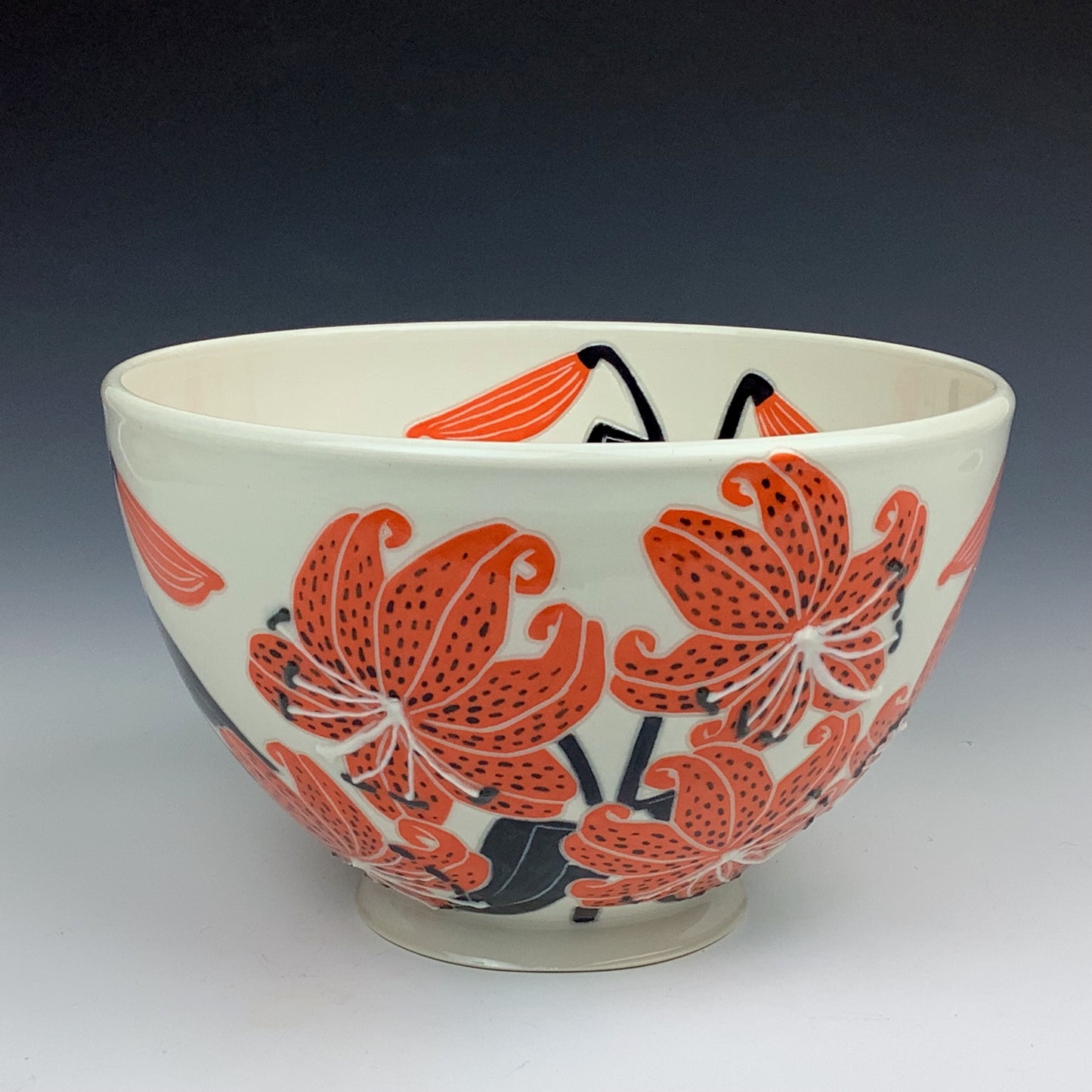 Courtney Eppel - Tiger Lily Serving Bowl #51