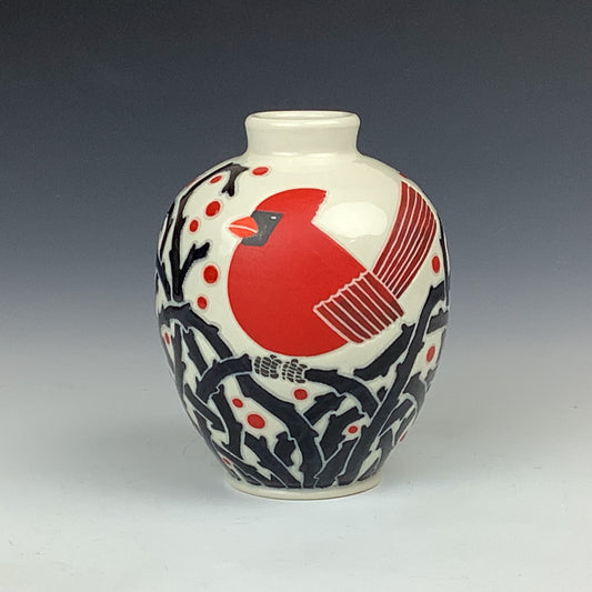 Courtney Eppel - Cardinal Vase #54
