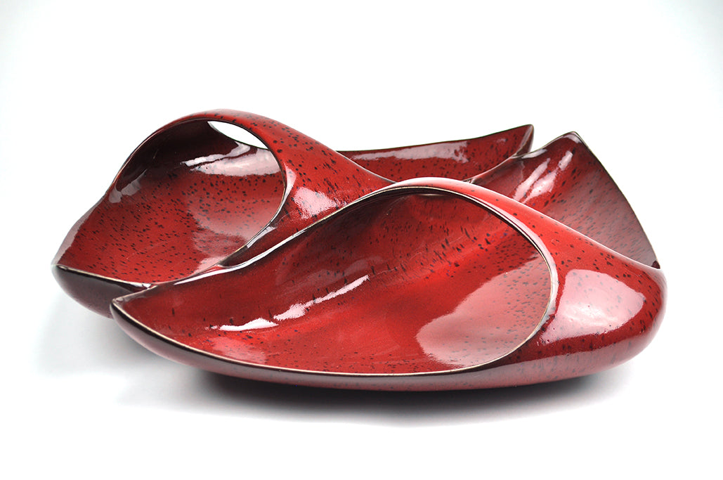 Errol Willett- Red Double Platter #22