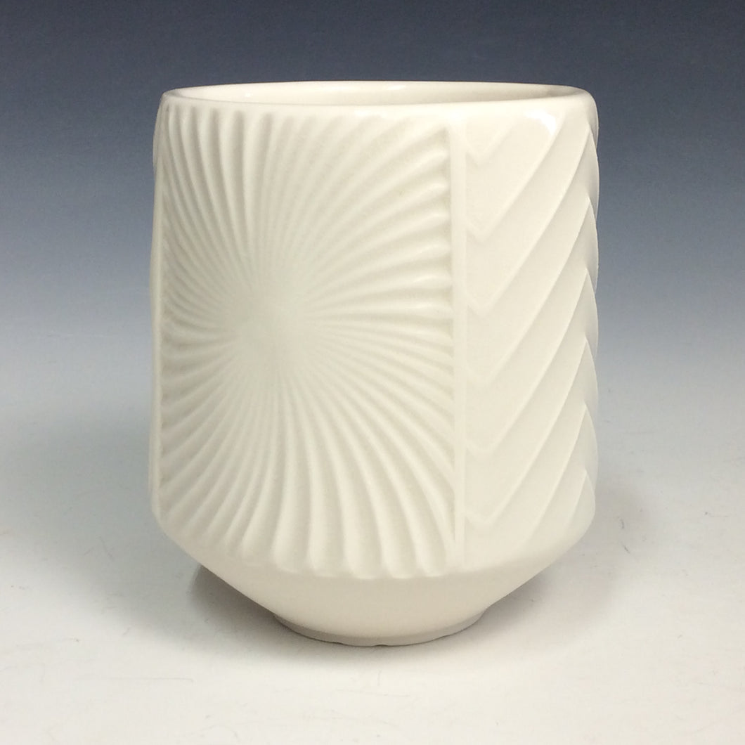Kelly Justice-Tall White 4-Pattern Cup #6