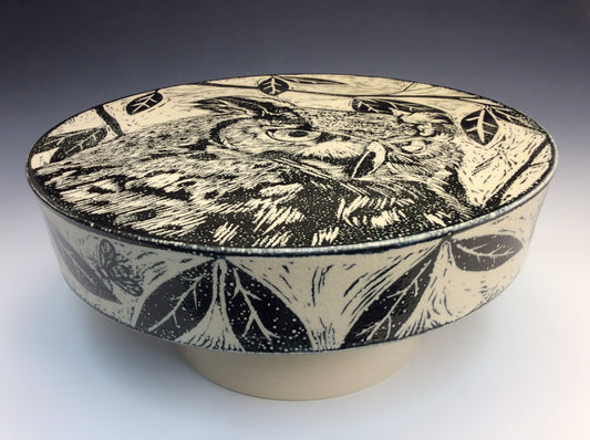 Stacey Stanhope Dundon- Owl Cake Plate #23