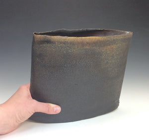 Michael Hughes Oval Stoneware Vase #28